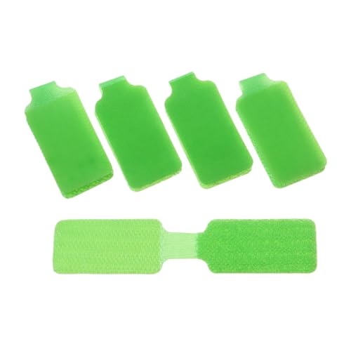 5 Teile/satz Kabel Etiketten Bunte Beschreibbare Draht Elektrische Organizer Wickler Ordentlich Schutz für Kabelmanagement(Green-Writable) von LuoAXINN
