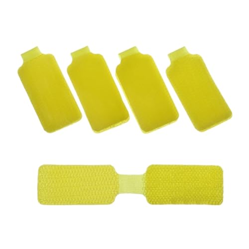 5 Teile/satz Kabel Etiketten Bunte Beschreibbare Draht Elektrische Organizer Wickler Ordentlich Schutz für Kabelmanagement(Yellow-Writable) von LuoAXINN
