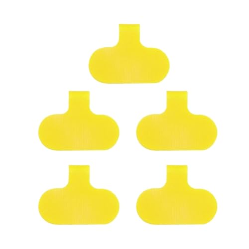 5Pcs Beschreibbare Kabel Protector Identifikation Draht Etiketten Elektrische Organisieren für Kabelmanagement(Yellow-Writable) von LuoAXINN