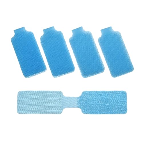 Bunte, wasserdichte, selbstklebende Kabeletiketten, Netzwerkkabeletiketten, Aufkleber for Elektrokabel, zur Organisation der Kabelkennzeichnung für Kabelmanagement(Blue-Unwritable) von LuoAXINN