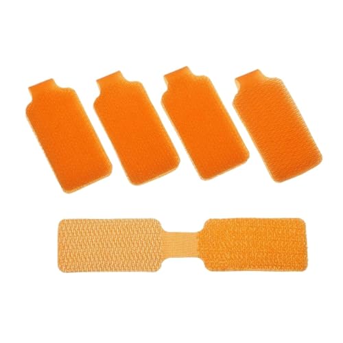 Bunte, wasserdichte, selbstklebende Kabeletiketten, Netzwerkkabeletiketten, Aufkleber for Elektrokabel, zur Organisation der Kabelkennzeichnung für Kabelmanagement(Orange-Unwritable) von LuoAXINN