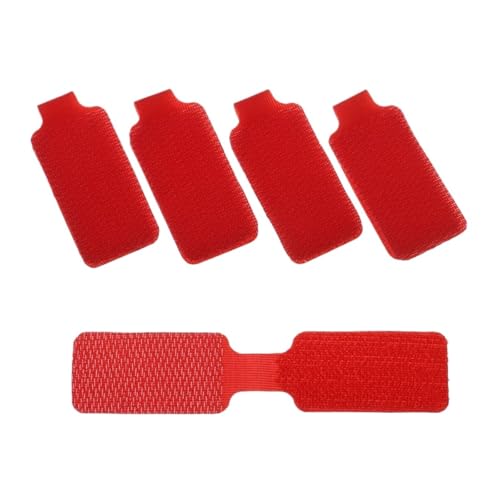 Bunte, wasserdichte, selbstklebende Kabeletiketten, Netzwerkkabeletiketten, Aufkleber for Elektrokabel, zur Organisation der Kabelkennzeichnung für Kabelmanagement(Red-Unwritable) von LuoAXINN