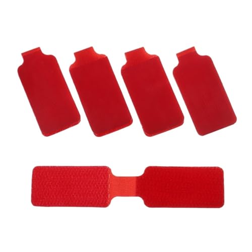 Bunte, wasserdichte, selbstklebende Kabeletiketten, Netzwerkkabeletiketten, Aufkleber for Elektrokabel, zur Organisation der Kabelkennzeichnung für Kabelmanagement(Red-Writable) von LuoAXINN