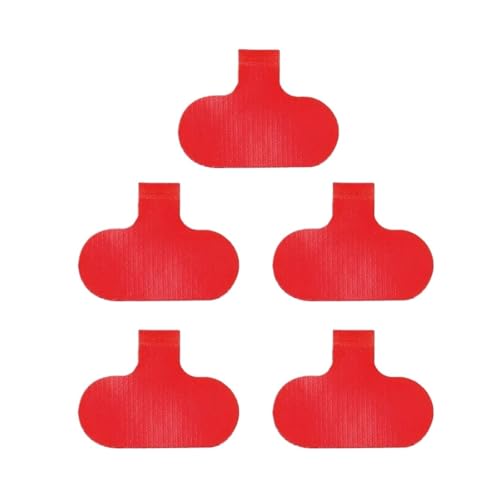 Bunte Kabelschutzfolie, selbstklebend, beschreibbare Kabeletiketten, Kabelkennzeichnung, elektrische Kabel organisieren für Kabelmanagement(Red-Writable) von LuoAXINN