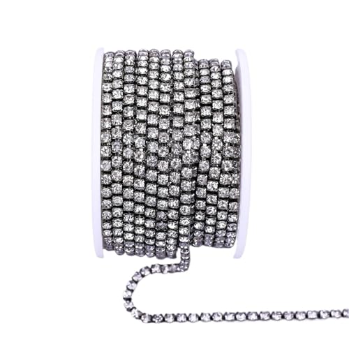 Diamant Strass Tasse Kette Glas Kristall Trim for DIY Bekleidungs ​​Dekoration für DIY Kunst Kleidung Hochzeit Party Dekoration(Color 1,10YARDS_SS8) von LuoAXINN