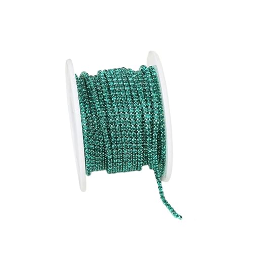 Dichte Strasskettenbesatz for Aufnähen auf Glaskristall-Cup-Kette, Gule Strassbändern for Heimwerker für DIY Kunst Kleidung Hochzeit Party Dekoration(Color 20,10YARDS_2MM) von LuoAXINN