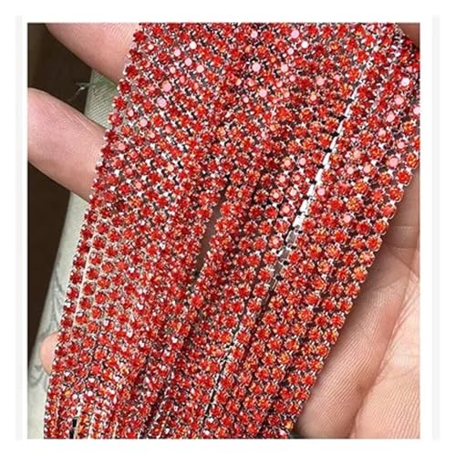 Glaskristall-Strasskette unten for Aufnähen auf Tassenketten for DIY-Kleidersäcke-Dekorationen für DIY Kunst Kleidung Hochzeit Party Dekoration(Color 15,3mm) von LuoAXINN