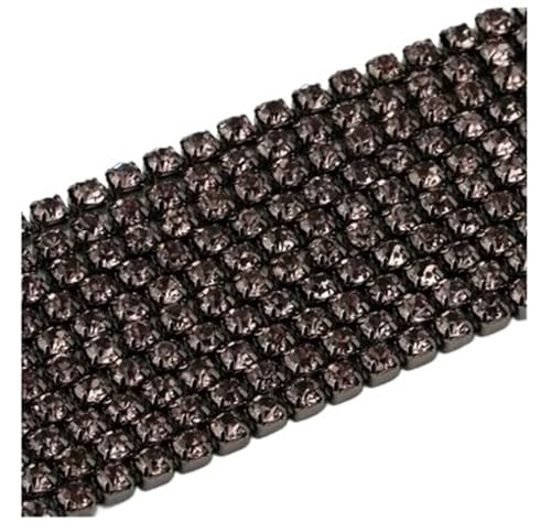 Glaskristall-Strasskette unten for Aufnähen auf Tassenketten for DIY-Kleidersäcke-Dekorationen für DIY Kunst Kleidung Hochzeit Party Dekoration(Color 16,2.8mm) von LuoAXINN