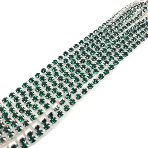 Glaskristall-Strasskette unten for Aufnähen auf Tassenketten for DIY-Kleidersäcke-Dekorationen für DIY Kunst Kleidung Hochzeit Party Dekoration(Color 24,3mm) von LuoAXINN