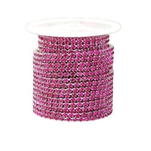 Glaskristall-Strasskette unten for Aufnähen auf Tassenketten for DIY-Kleidersäcke-Dekorationen für DIY Kunst Kleidung Hochzeit Party Dekoration(Color 3,2.5mm) von LuoAXINN