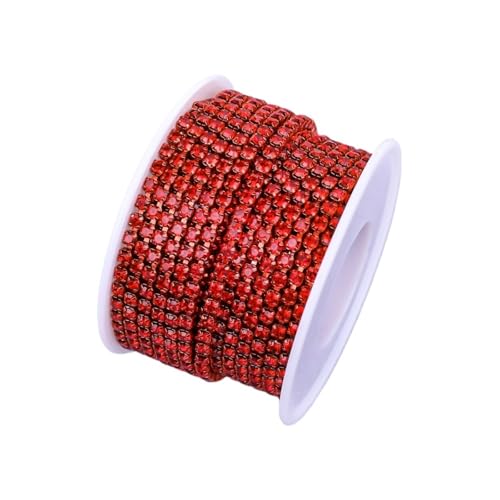 Kristall Strass Trim Stein Tasse Kette Gold Diamant Dekorative for Kleider für DIY Kunst Kleidung Hochzeit Party Dekoration(Color 18,5YARD_SS8) von LuoAXINN