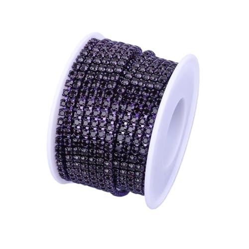 Kristall Strass Trim Stein Tasse Kette Gold Diamant Dekorative for Kleider für DIY Kunst Kleidung Hochzeit Party Dekoration(Color 26,10YARD_SS8) von LuoAXINN