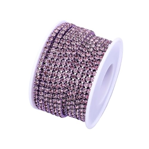 Kristall Strass Trim Stein Tasse Kette Gold Diamant Dekorative for Kleider für DIY Kunst Kleidung Hochzeit Party Dekoration(Color 4,5YARD_SS8) von LuoAXINN