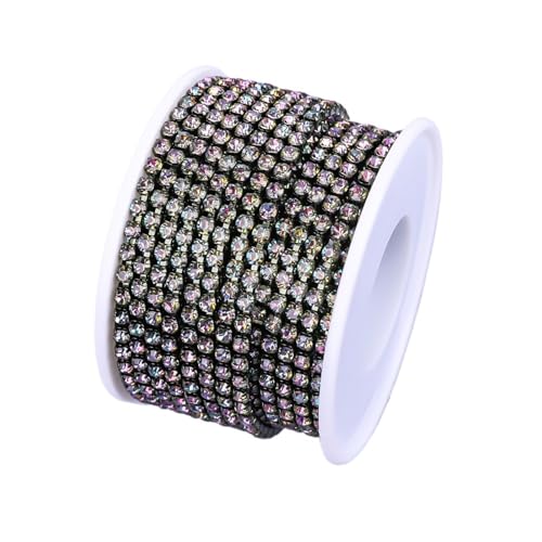 Kristall Strass Trim Stein Tasse Kette Gold Diamant Dekorative for Kleider für DIY Kunst Kleidung Hochzeit Party Dekoration(Color 5,1YARD_SS12) von LuoAXINN