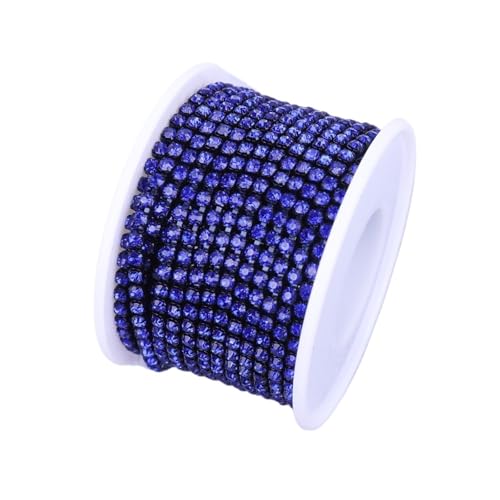 Kristall Strass Trim Stein Tasse Kette Gold Diamant Dekorative for Kleider für DIY Kunst Kleidung Hochzeit Party Dekoration(Color 8,1YARD_SS8) von LuoAXINN