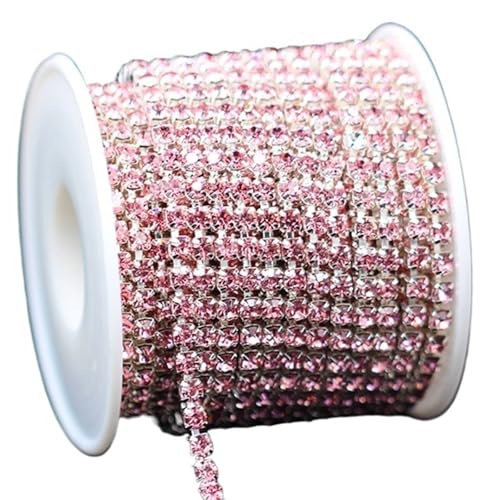 Kristall-Strasskette for Aufnähen und Aufkleben for Kleidung, Schmuck, Bekleidungszubehör, Zierkette für DIY Kunst Kleidung Hochzeit Party Dekoration(Color 11,1 YARD - PACK_2.5MM) von LuoAXINN