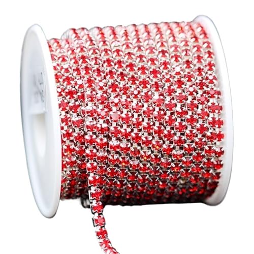 Kristall-Strasskette for Aufnähen und Aufkleben for Kleidung, Schmuck, Bekleidungszubehör, Zierkette für DIY Kunst Kleidung Hochzeit Party Dekoration(Color 12,10YARDS - ROLL_2.5MM) von LuoAXINN