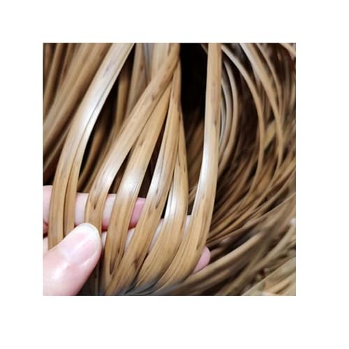 LuoAXINN 10 m PE-Gewebe aus synthetischem Rattan-Material mit flachem Farbverlauf, Kunststoffrohr for Outdoor-Stuhl, Tischkorb, helle Holzfarbe füR Stricken Reparatur von LuoAXINN