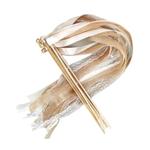 LuoAXINN 20 Stück Spitzenbandstäbe mit Glöckchen, Seidenfeenstäben und Luftschlangen for die Dekoration von Hochzeitsfeiern für Hochzeit Geburtstag Feier LuoAXINN 20 Stück Spitzenbandstäbe mit Glöckchen, Seidenfeenstäben und Luftschlangen for die Dekoration von Hochzeitsfeiern für Hochzeit Geburtstag Feier von LuoAXINN