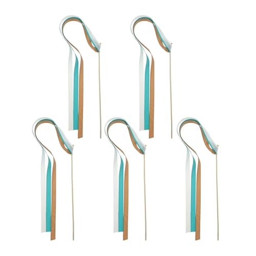 LuoAXINN 25 Stück Feenstäbe und Luftschlangen aus Holz, Gastgeschenke for Hochzeitsfeiern für Hochzeit Geburtstag Feier(Assorted Color) von LuoAXINN