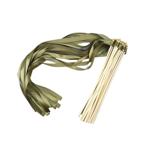 LuoAXINN Hochzeitsbandstäbe – 50/20 Stück wirbelnde Luftschlangen for Zeremonie und Dekoration für Hochzeit Geburtstag Feier(R13,20pcs) von LuoAXINN
