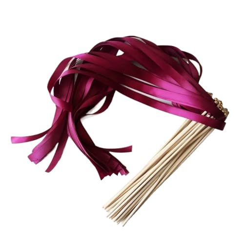 LuoAXINN Hochzeitsbandstäbe – 50/20 Stück wirbelnde Luftschlangen for Zeremonie und Dekoration für Hochzeit Geburtstag Feier(R18,50pcs) von LuoAXINN