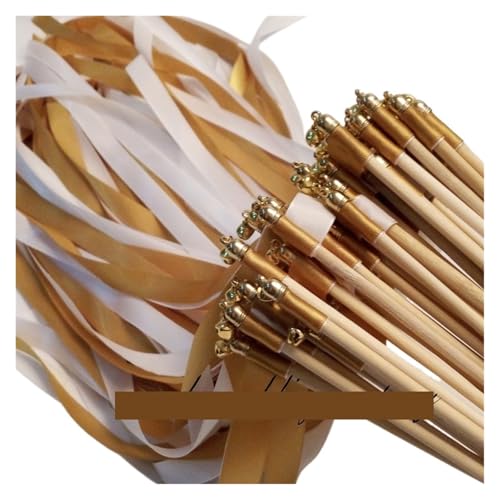 LuoAXINN Hochzeitsbandstäbe – 50/20 Stück wirbelnde Luftschlangen for Zeremonie und Dekoration für Hochzeit Geburtstag Feier(R23,50pcs) von LuoAXINN
