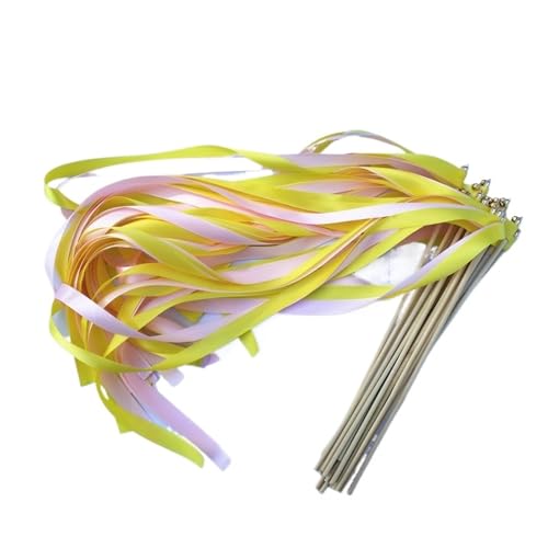 LuoAXINN Hochzeitsbandstäbe – 50/20 Stück wirbelnde Luftschlangen for Zeremonie und Dekoration für Hochzeit Geburtstag Feier(R26,20pcs) von LuoAXINN