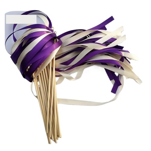 LuoAXINN Hochzeitsbandstäbe – 50/20 Stück wirbelnde Luftschlangen for Zeremonie und Dekoration für Hochzeit Geburtstag Feier(R29,50pcs) von LuoAXINN