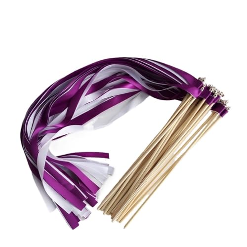LuoAXINN Hochzeitsbandstäbe – 50/20 Stück wirbelnde Luftschlangen for Zeremonie und Dekoration für Hochzeit Geburtstag Feier(R30,20pcs) von LuoAXINN