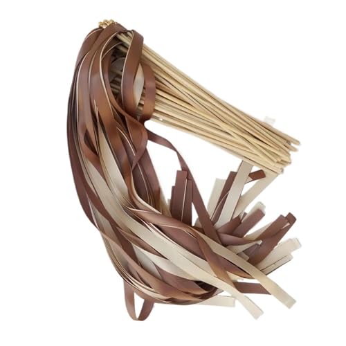 LuoAXINN Hochzeitsbandstäbe – 50/20 Stück wirbelnde Luftschlangen for Zeremonie und Dekoration für Hochzeit Geburtstag Feier(R31,20pcs) von LuoAXINN