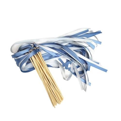 LuoAXINN Hochzeitsbandstäbe – 50/20 Stück wirbelnde Luftschlangen for Zeremonie und Dekoration für Hochzeit Geburtstag Feier(R33,50pcs) von LuoAXINN