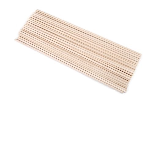 Runder Holzstab for Basteln, Essen, DIY, Dübel, Bauen, Modell, Holzbearbeitungswerkzeug für Holzbau-Stöcke(20cmx3mm 50pcs) von LuoAXINN