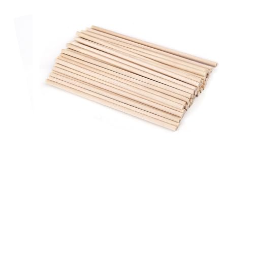 Runder Holzstab for Basteln, Essen, DIY, Dübel, Bauen, Modell, Holzbearbeitungswerkzeug für Holzbau-Stöcke(30cmx3mm 50pcs) von LuoAXINN