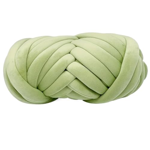 LuoShaiu 1 Stück weiches, grobes Garn, handgefertigtes Deckenkissen, Kissen, Armweben, weich, 500 g Dicke Wolle(A-11) von LuoShaiu