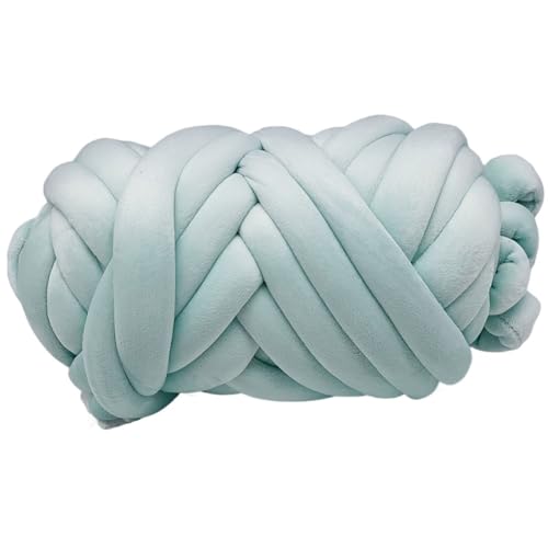 LuoShaiu 1 Stück weiches, grobes Garn, handgefertigtes Deckenkissen, Kissen, Armweben, weich, 500 g Dicke Wolle(A-7) von LuoShaiu
