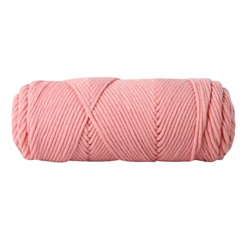 LuoShaiu 100 g/Knäuel, 8-lagiger Baumwollfaden, handgewebter Faden, warmer Baumwollfaden, Babywolle, handgewebtes Häkelgarn Dicke Wolle(Flesh Pink) von LuoShaiu