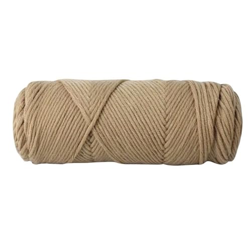 LuoShaiu 100 g/Knäuel, 8-lagiger Baumwollfaden, handgewebter Faden, warmer Baumwollfaden, Babywolle, handgewebtes Häkelgarn Dicke Wolle(Khaki) von LuoShaiu