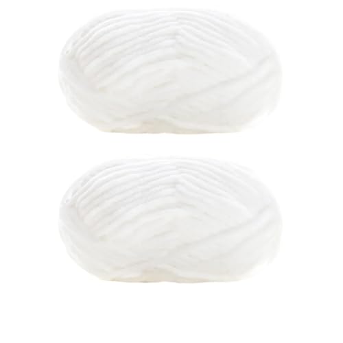 LuoShaiu 2 Stück x 50 g dickes Samtgarn, handgestricktes Garn Dicke Wolle(2pcs 01) von LuoShaiu