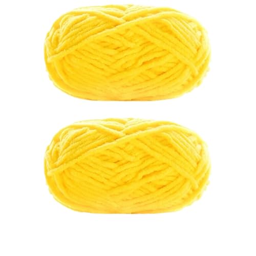 LuoShaiu 2 Stück x 50 g dickes Samtgarn, handgestricktes Garn Dicke Wolle(2pcs 07) von LuoShaiu