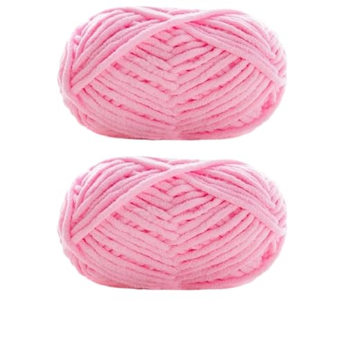 LuoShaiu 2 Stück x 50 g dickes Samtgarn, handgestricktes Garn Dicke Wolle(2pcs 17) von LuoShaiu