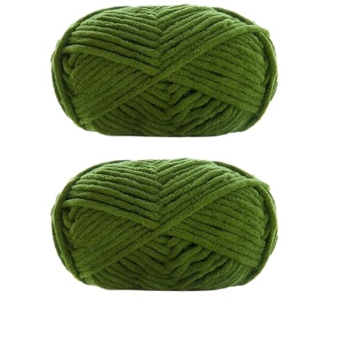 LuoShaiu 2 Stück x 50 g dickes Samtgarn, handgestricktes Garn Dicke Wolle(2pcs 24) von LuoShaiu
