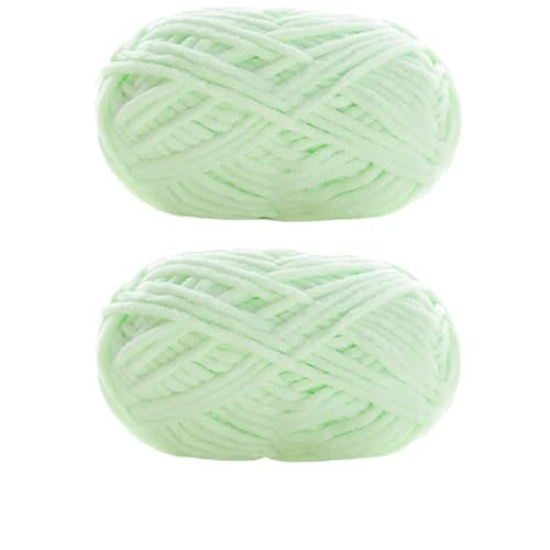 LuoShaiu 2 Stück x 50 g dickes Samtgarn, handgestricktes Garn Dicke Wolle(2pcs 26) von LuoShaiu