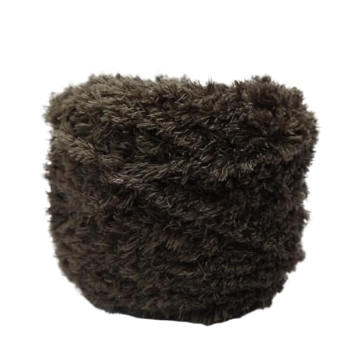 LuoShaiu 200G Korallen Samt Handgemachte Wolle Garn Plüsch Stricken Natürliche Häkeln Flauschigen Stricken Dicke Wolle(37 Tea Green) von LuoShaiu