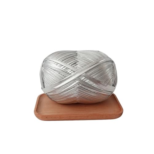 LuoShaiu 200g Metallgarn Häkeln Gewebt DIY Material Nadelfaden Gewebte Wolle Glänzende Gold- Und Silbermünzen Dicke Wolle(A3) von LuoShaiu