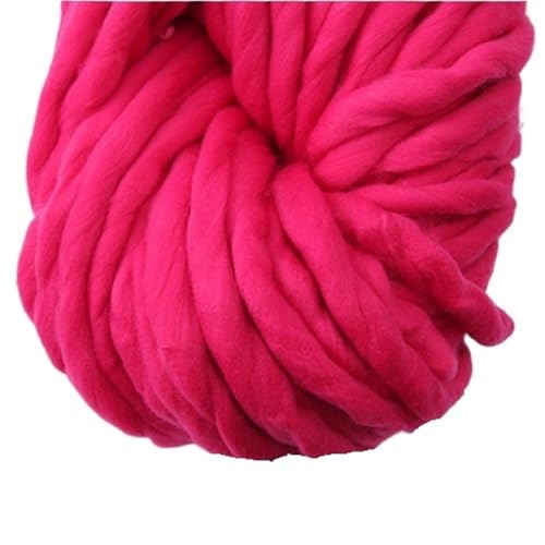LuoShaiu 250 g 36 m Wolle grobes Garn Filz grobes Garn for handgemachten Stricken Spinnen verwendet Dicke Wolle(08 rose) von LuoShaiu