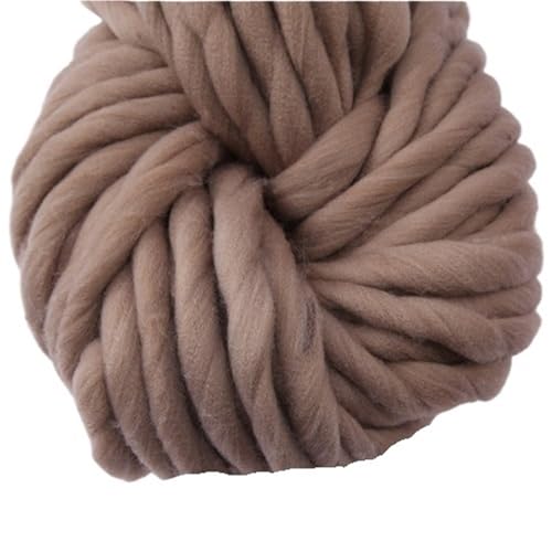 LuoShaiu 250 g 36 m Wolle grobes Garn Filz grobes Garn for handgemachten Stricken Spinnen verwendet Dicke Wolle(16 middle camel) von LuoShaiu