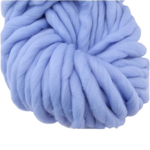 LuoShaiu 250 g 36 m Wolle grobes Garn Filz grobes Garn for handgemachten Stricken Spinnen verwendet Dicke Wolle(18 sky blue) von LuoShaiu