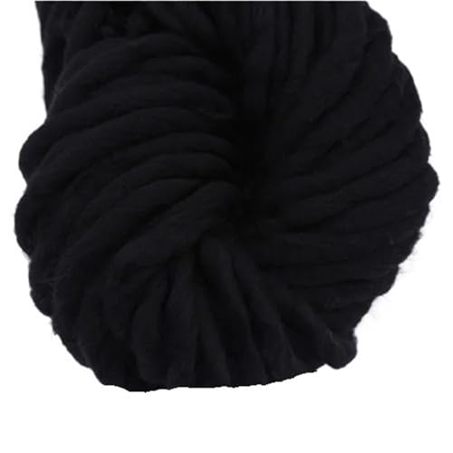 LuoShaiu 250 g 36 m Wolle grobes Garn Filz grobes Garn for handgemachten Stricken Spinnen verwendet Dicke Wolle(20 black) von LuoShaiu