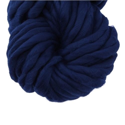 LuoShaiu 250 g 36 m Wolle grobes Garn Filz grobes Garn for handgemachten Stricken Spinnen verwendet Dicke Wolle(24 dark blue) von LuoShaiu